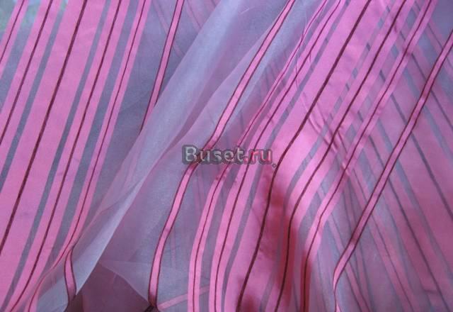 Красивая органза свекольного цвета на тюль Москва