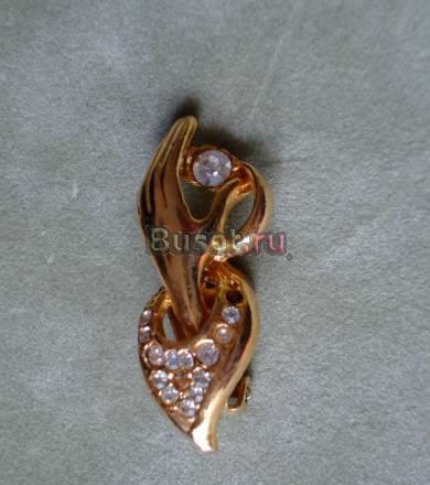 Эксклюзивные чешские клипсы со стразами Москва