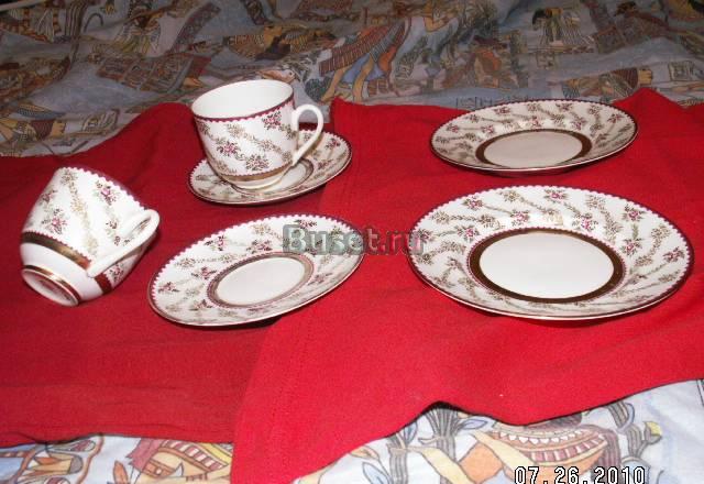 Кофейный сервиз "Тет-а-тет" тонкий фарфор Москва