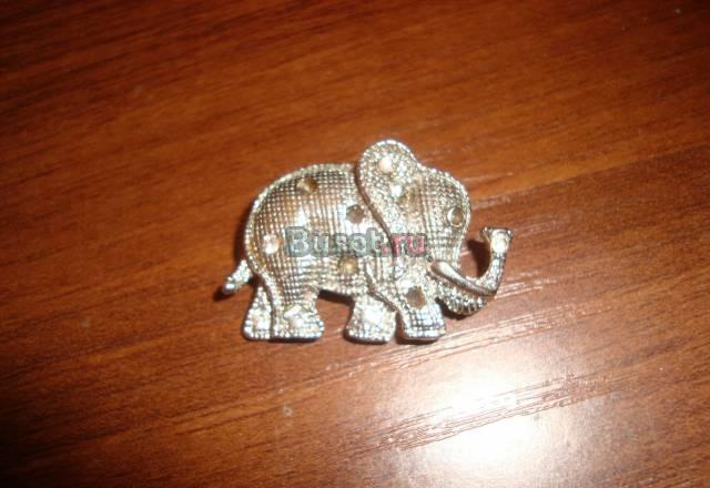 Брошь. Слоник Москва