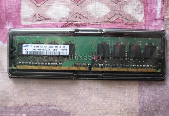 Память Samsung dimm DDR2 512MB, PC2-4200U, 533MHz Москва