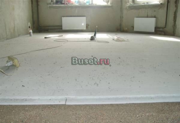 Сухая стяжка - Кнауф. Ремонт полов Москва