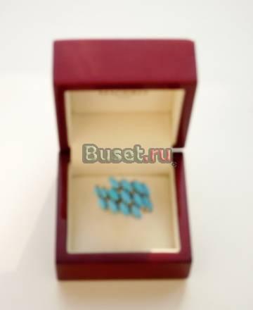 Эксклюзивное кольцо, белое золото и бирюза Москва