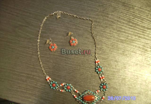 Колье с серьгами.(Индия) Москва
