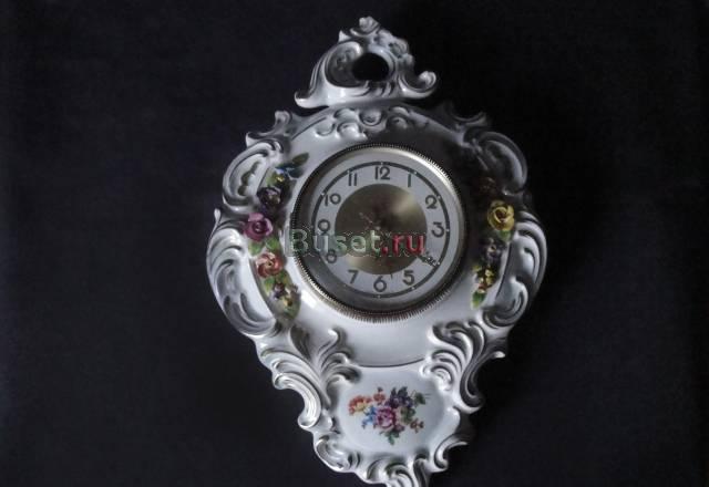 Фарфоровые настенные часы, Западная Германия Москва
