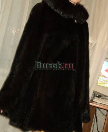 Норковая шуба модель "Балетка" с капюшоном Москва