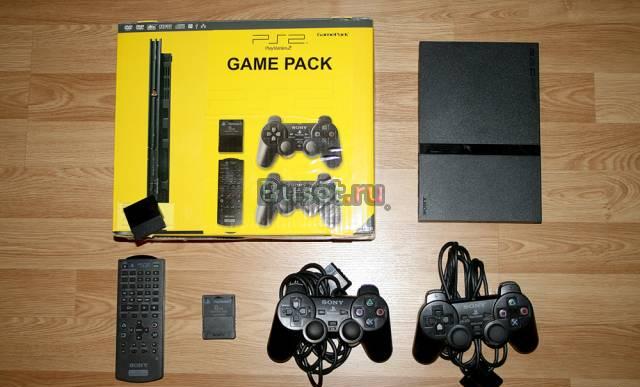 Sony Play Station 2 Slim Game Pack + 11 лиц.дисков Москва