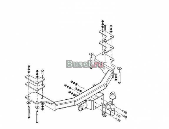 Фаркоп для Hyundai Terracan (2000-2004) Москва