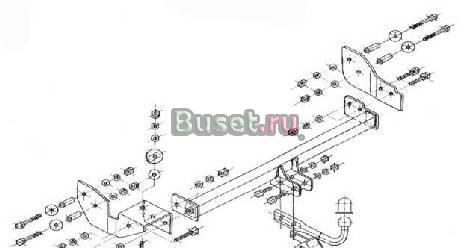 Фаркоп Hyundai Tucson с 2004г Москва