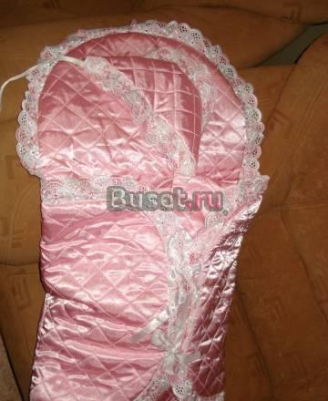 Конверт для выписки из роддома для девочки Москва