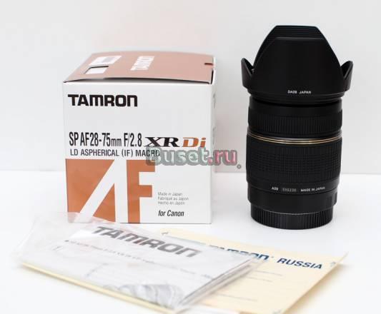 Новый tamron (Canon) 28-75mm f/2.8 Made in Japan Москва