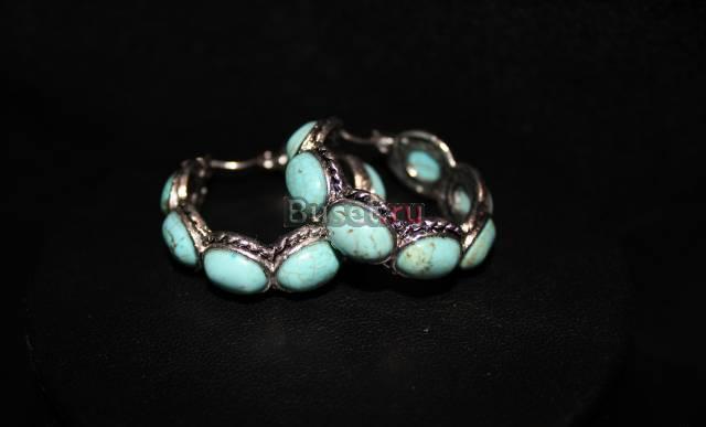 Серьги из бирюзы Москва