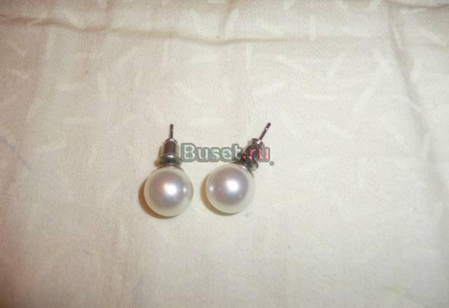 Серьги под жемчуг Москва
