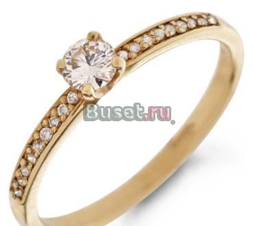 Белое золото с дорожкой из 19 бриллиантиков р.17 Москва