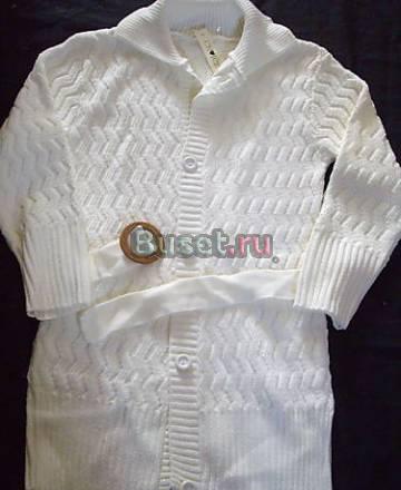 Длинный Кремовый Кардиган р.46 (М-L) Москва