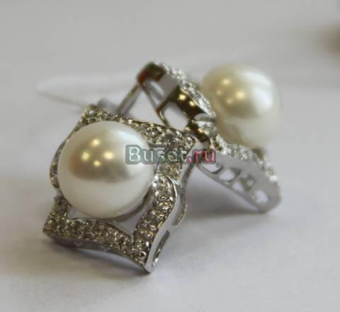 Серебрянные украшения с натуральным жемчугом Москва