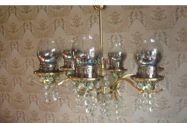 Люстра с хрустальными подвесками Москва