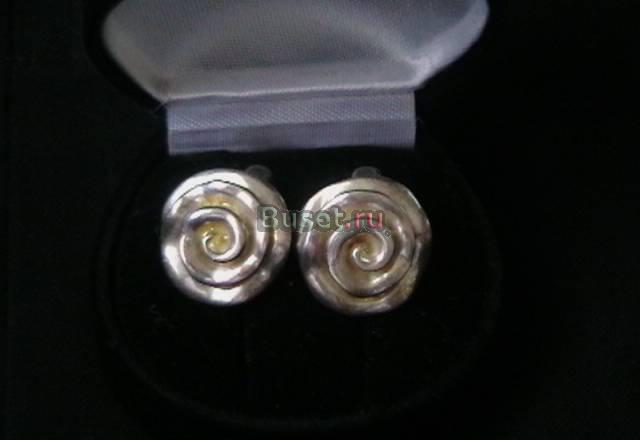 Серьги серебряные "Розочка" Ростов-на-Дону