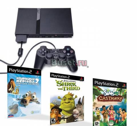 Play station 2 c играми в отличном состоянии Москва