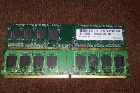 DDR 2 Apacer pc2 4300 cl4 x2 Москва