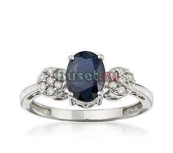 Золотое кольцо-сапфиры,бриллианты Москва