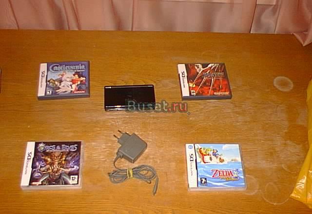 Nintendo DS Lite + 4 лицензионные игры Москва