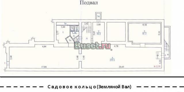 ПСН 350 кв.м. 1-я линия Садового кольца Москва