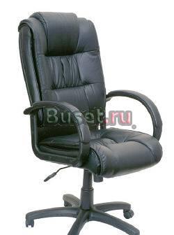 Б/у Кресло руководителя (черная кожа) Москва
