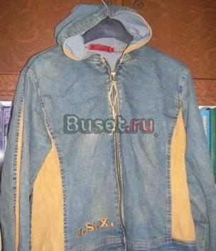 Куртка джинсовая со вставками Москва