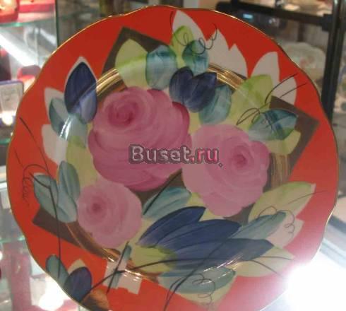 Тарелка. Дулёво-Автор Леонов. СССР. Люкс Москва