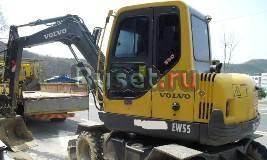 Корейский экскаватор колесный Volvo EW55 2002г Владивосток