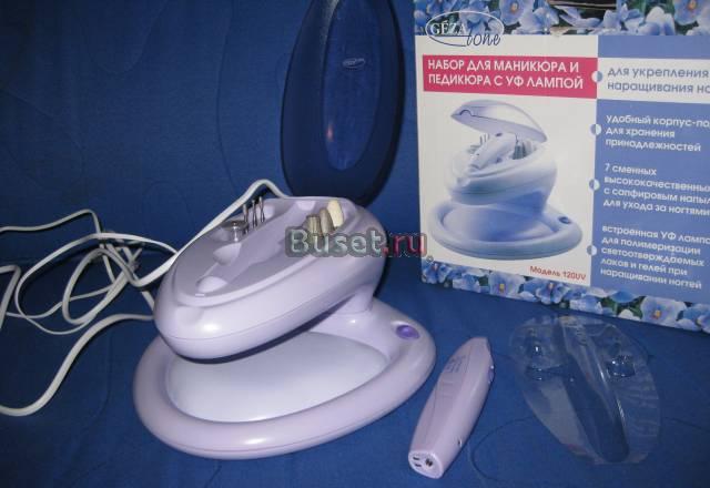 Набор для маникюра и педикюра с уф лампой Москва