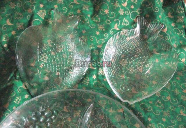 Блюда новые десертные стекло,4 шт-очень дешево Москва