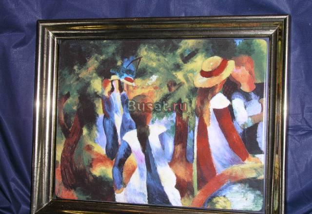 Картина, фарфор, пласт, August Macke, Германия Москва