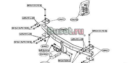 Фаркоп Volkswagen Touareg/ Porcshe Cayenne Москва