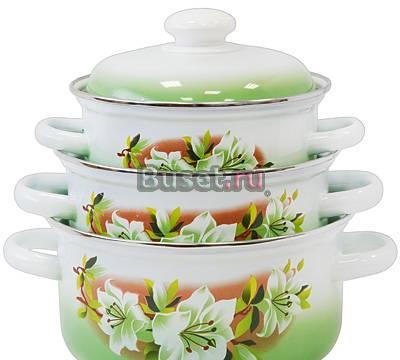 Наборы кастрюль эмалированных Москва