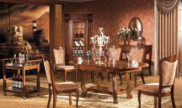 Стол Р-52, массив гевеи, цвет орех Москва