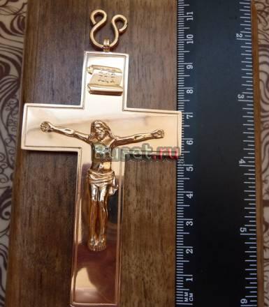 Крест золотой наперсный 56 проба 19 в Москва
