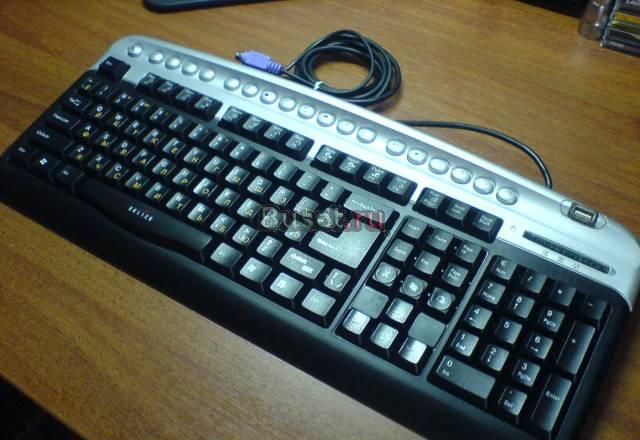 Клавиатура Oklick 320M silver + USB port PS2 Москва