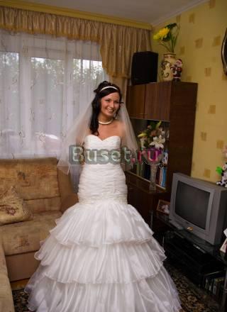Продам свадебное платья фасон "рыбка" Новосибирск