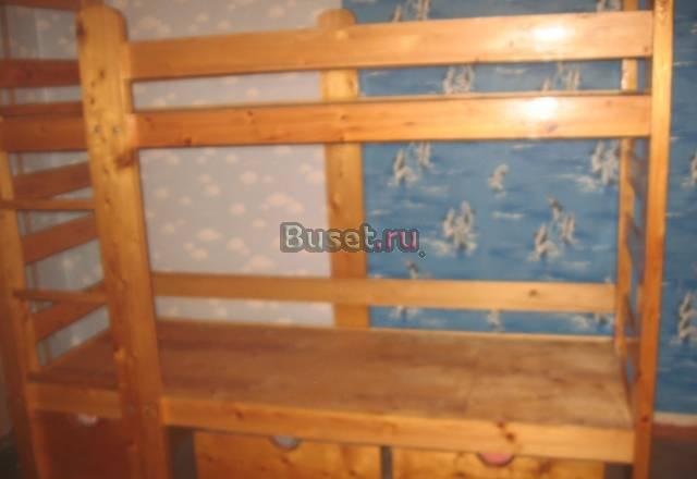 Двухярусная кровать из  натурального  дерево Москва