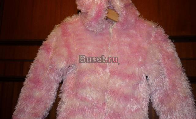 Кофточка с капюшоном розовая с белым для принцессы Москва