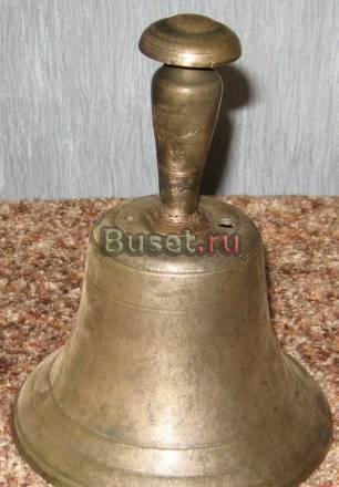 Колокольчик старинный. бронза,серебрение Москва
