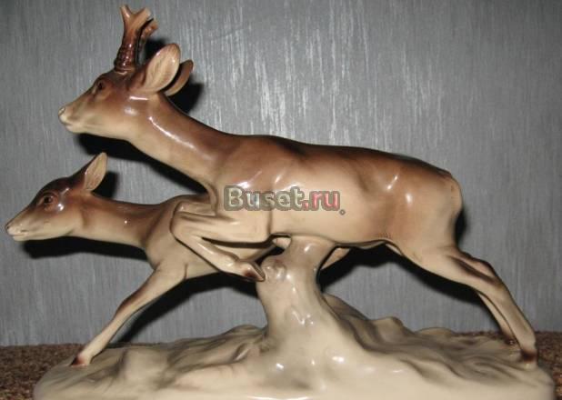 Статуэтка фарфоровая Олени. Германия 50-е гг Москва