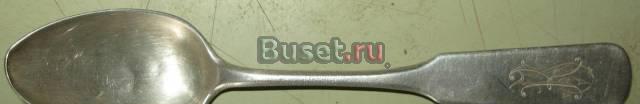 Ложка чайная. серебро 84 проба. вес 27.4 г Москва