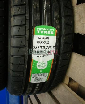 Колеса Nokian hakka Z 235/60 ZR 16 Новые Санкт-Петербург
