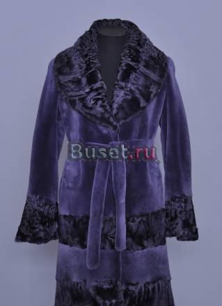 Шуба из норки с каракулем Москва