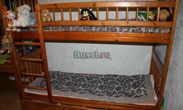 Кровать детская двухярусная б/у Омск