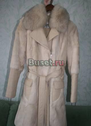 Шуба из белого козла Санкт-Петербург