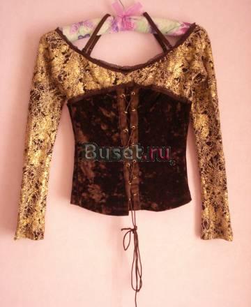 Кофта бархатная с золотой отделкой Санкт-Петербург